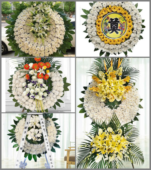 福建宁德古田县凤都镇上坪村花圈速递